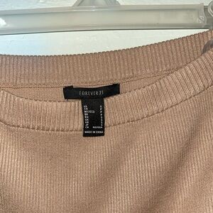 tan skirt forever 21 size small